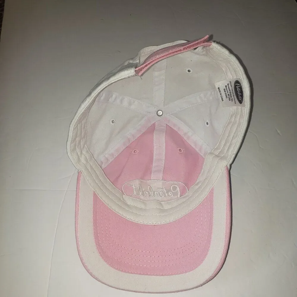 PETERBILT Pink and White Baseball Cap Hat Unisex One Size